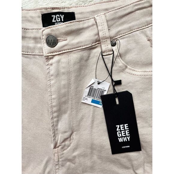 NWT Zeegeewhy ZGY Whatever Crop Slim Tapered Relaxed Distressed Skinny Jeans - Picture 9 of 16
